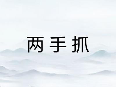 两手抓