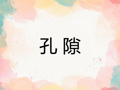 孔隙