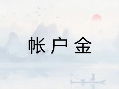 帐户金