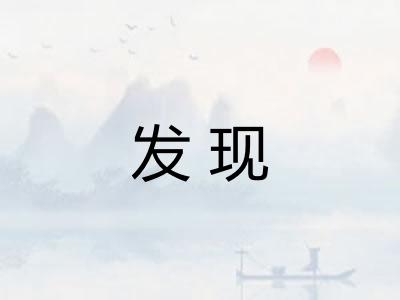 发现